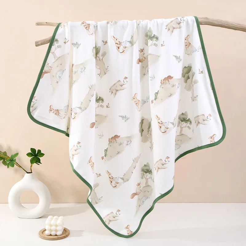 Infant Swaddling Cloth Baby Bath Towel Newborn Bathrobe Cotton Swaddle Blanket for Boy Girl Children's wrap