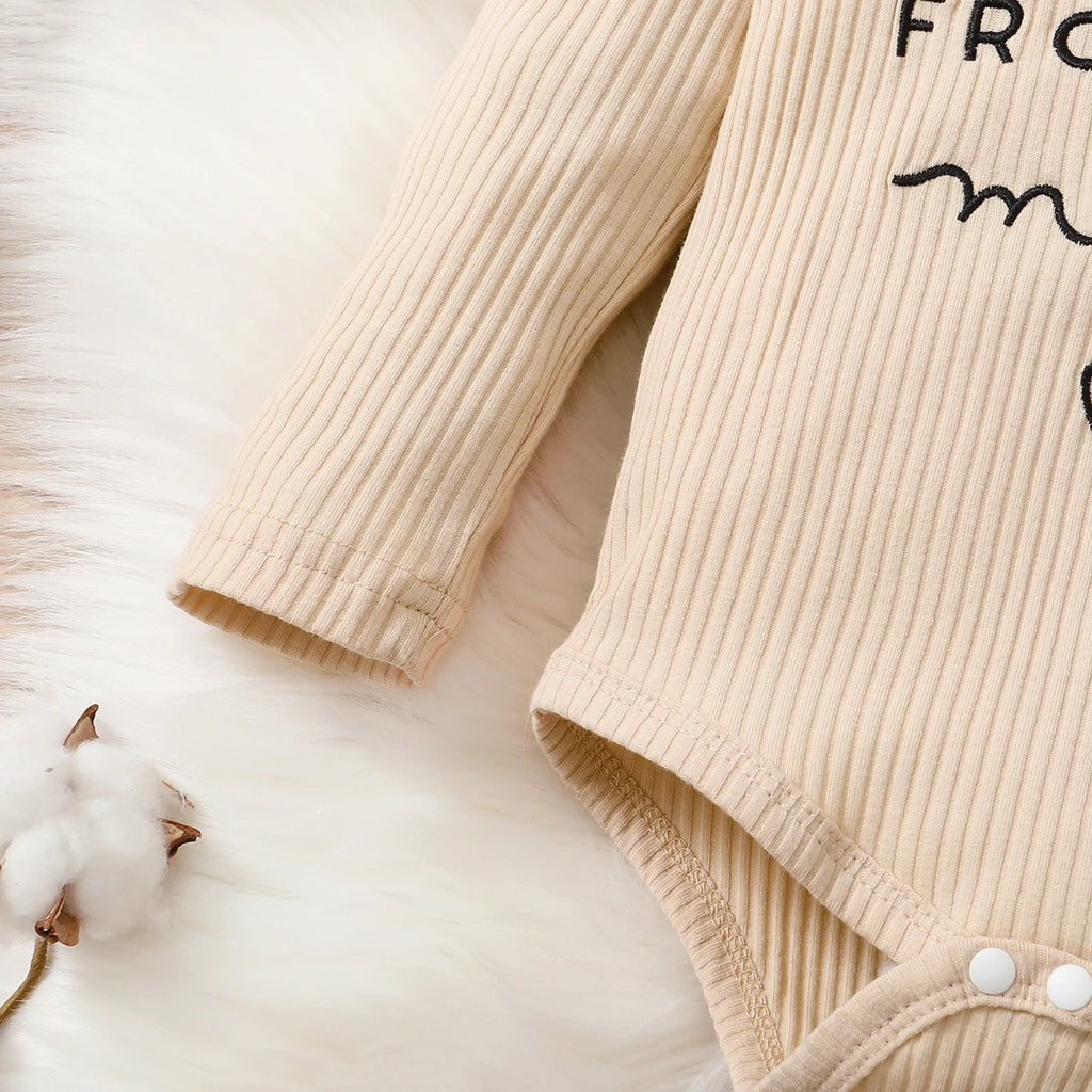 Conjunto de ropa para bebé recién nacido de 0 a 18 meses, body de manga larga + pantalones de leopardo + diadema, 3 piezas, atuendos de otoño a la moda para niña pequeña