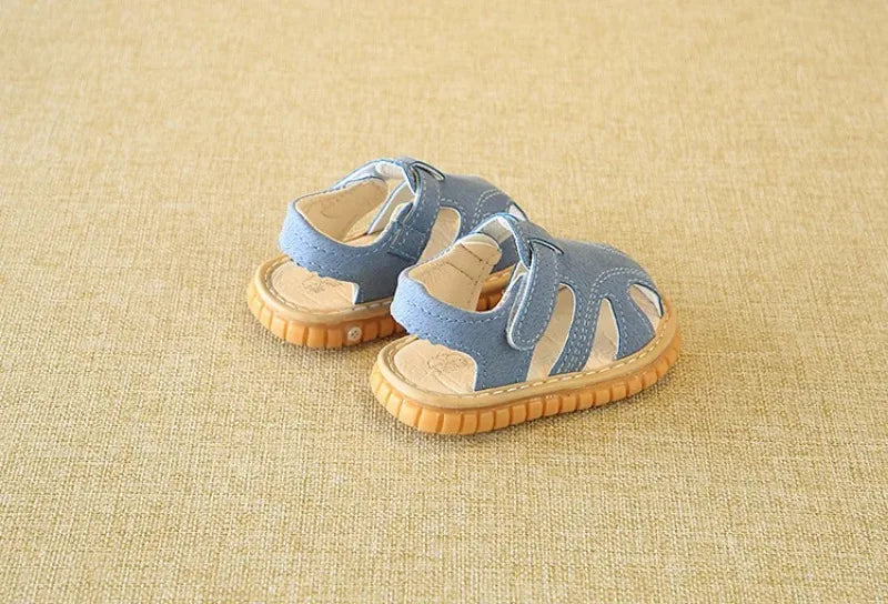 2025 Baby Sandals Toddler Boys First Walkers Newborn Girls First Shoes Indoor Soft Sole Infant Sandals Summer Beach Baby Shoes