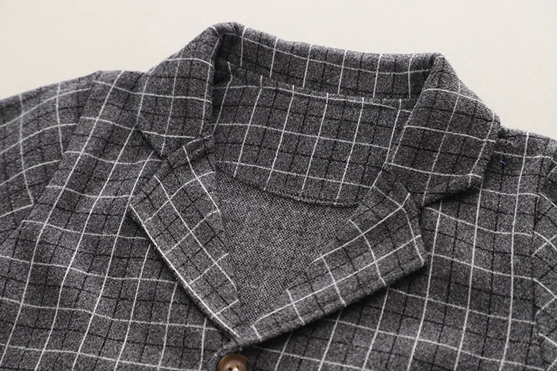 Children Clothing Spring Autumn Baby Boys Wear Infant Lapel Plaid T-Shirt Pants 3pcs/sets Toddler Casual Suit 0-5 Years