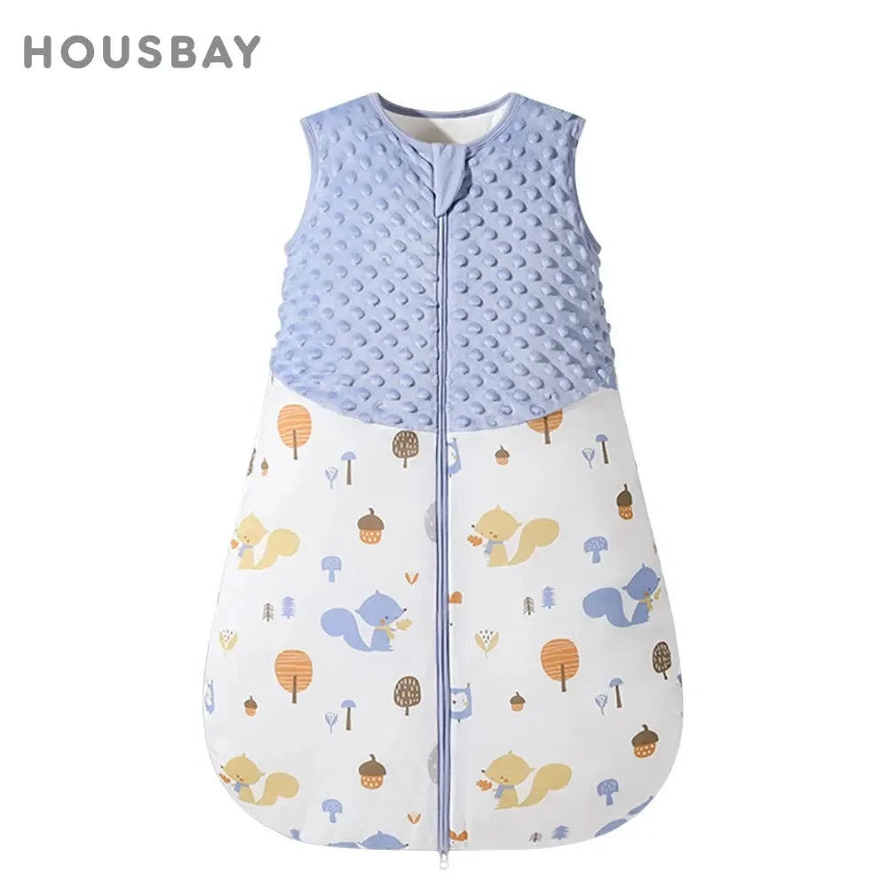 Saco de dormir para bebé de 3 a 24 meses, manta tipo saco de dormir de otoño, 1.5 Tog, tacto suave, estampado de estrellas de mar y conchas, estilo chaleco