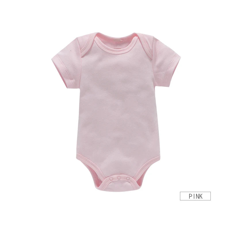 Baby Clothes Boy/Girl Baby Bodysuit Summer Clothes Solid Color Romper Soft Cotton Jumpsuit For Newborns Clothing 2024 New