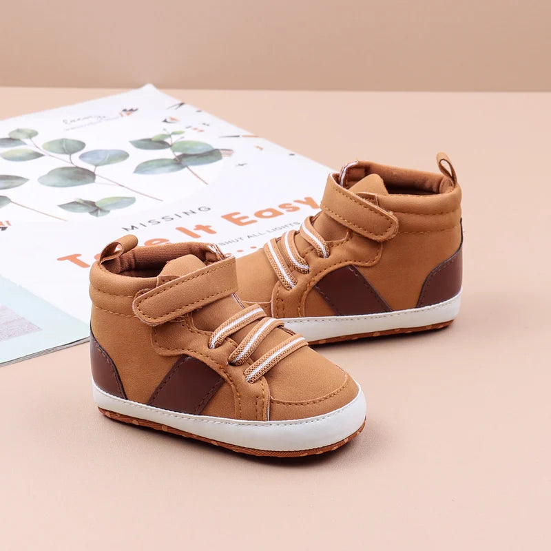 Zapatos de bebé de algodón suave de alta calidad, estilo primavera y otoño, para niños y niñas de 0 a 9 a 18 meses, nueva moda para bebés 2024 BHX3190