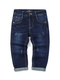 [Pantalones vaqueros para niños] Jeans elásticos casuales para niños Pantalones sólidos de moda para jóvenes de primavera y otoño con bolsillos