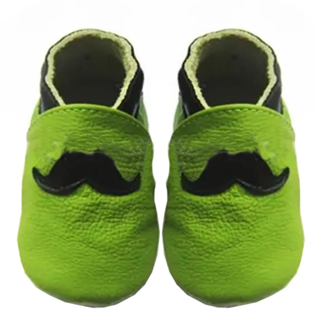 Genuine Leather Baby Shoes 0-24M Newborn Non-Slip Cartoon Toddlers Soft Sole Casual Prewalker Infant Classic First Walker