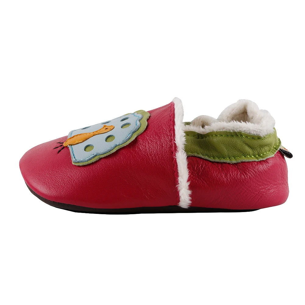 Genuine Leather Baby Shoes 0-24M Newborn Non-Slip Cartoon Toddlers Soft Sole Casual Prewalker Infant Classic First Walker