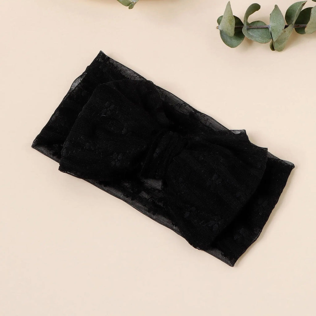 3pcs Baby Girl Headband Braised Mesh Double-layer Bow Headband Newborn Soft Turban Headwrap Baby Hair Accessories Kids Headwear
