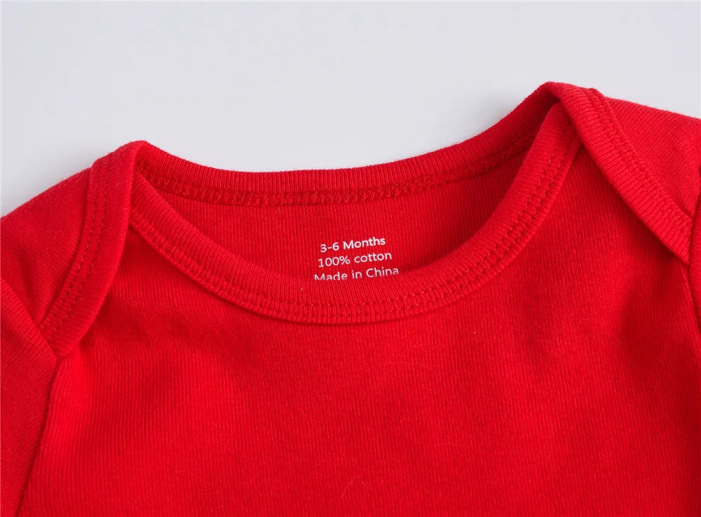 Newborn Unisex Baby Clothes 3 Pcs/lot Bodyusit+Pants+Bib 0-12 Months 100% Cotton Full Sleeve Autumn Clothing