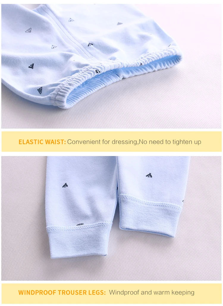 Babykleidung Unterwäsche für Kinder Oberteile Hosen Neugeborenen Pyjama Anzug Haus 100% Baumwolle Sets Jungen Mädchen Warme Herbst Kinderkleidung