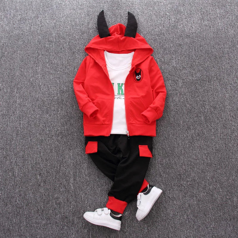 Toddler Baby Boys girl Clothes Set spring autumn corduroy Cartoon Clothing Sets Boys Hoodies Jacket And Pants Kids Suit 0-5Y