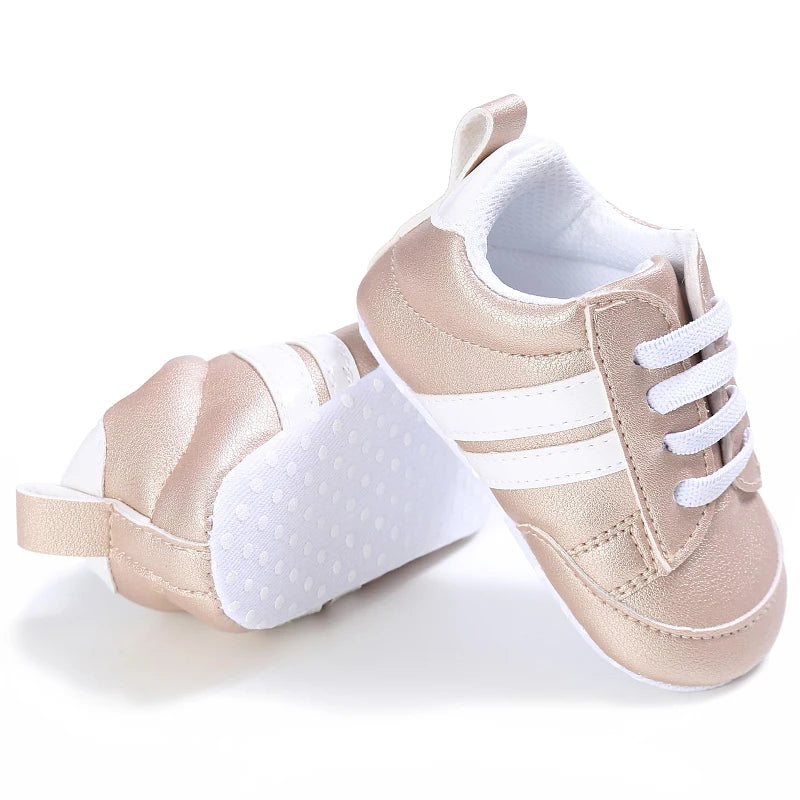 Male and Female Baby Sports Shoes 0-1 Year Old Soft Soled Fashionable Casual Walking Shoes For Spring/Summer Babies and Children