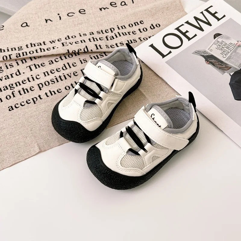 Baby Casual Shoes Toes Capped Toddler Kids Walking Shoes Soft Bottom Non-slip 2026 New Fashion Kids Sports Shoes Breathable