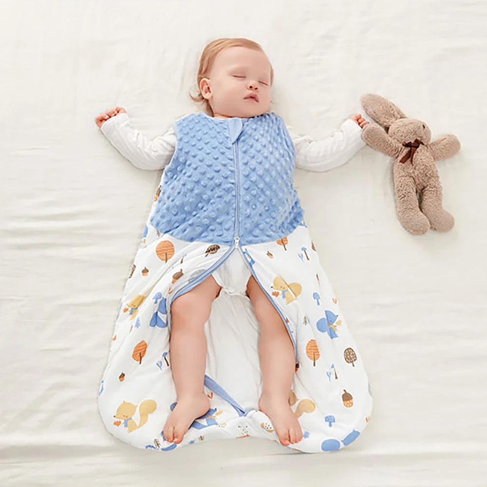 Saco de dormir para bebé de 3 a 24 meses, manta tipo saco de dormir de otoño, 1.5 Tog, tacto suave, estampado de estrellas de mar y conchas, estilo chaleco