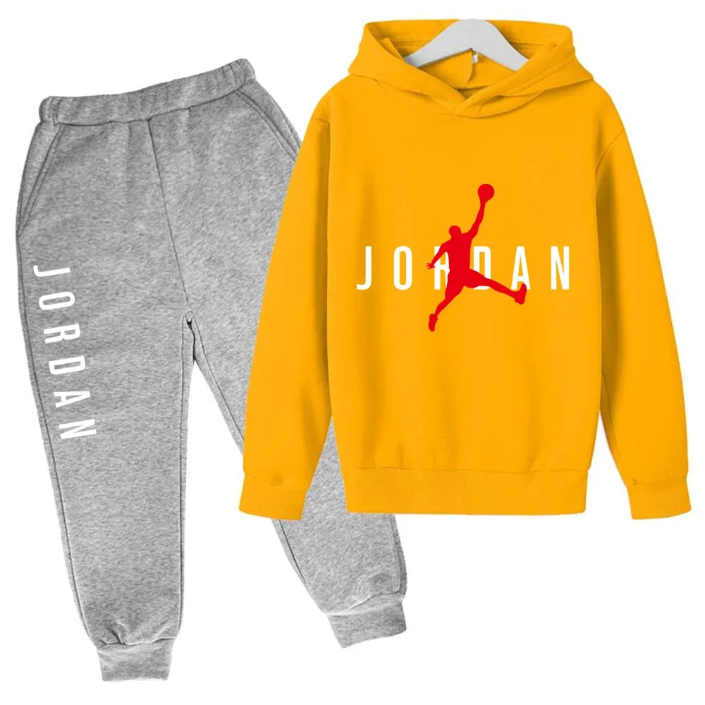 New Children's and Boys' Clothing Autumn Baby Girls' Clothing Children's Brand Hoodie 2 Pieces/Set Casual Sportswear