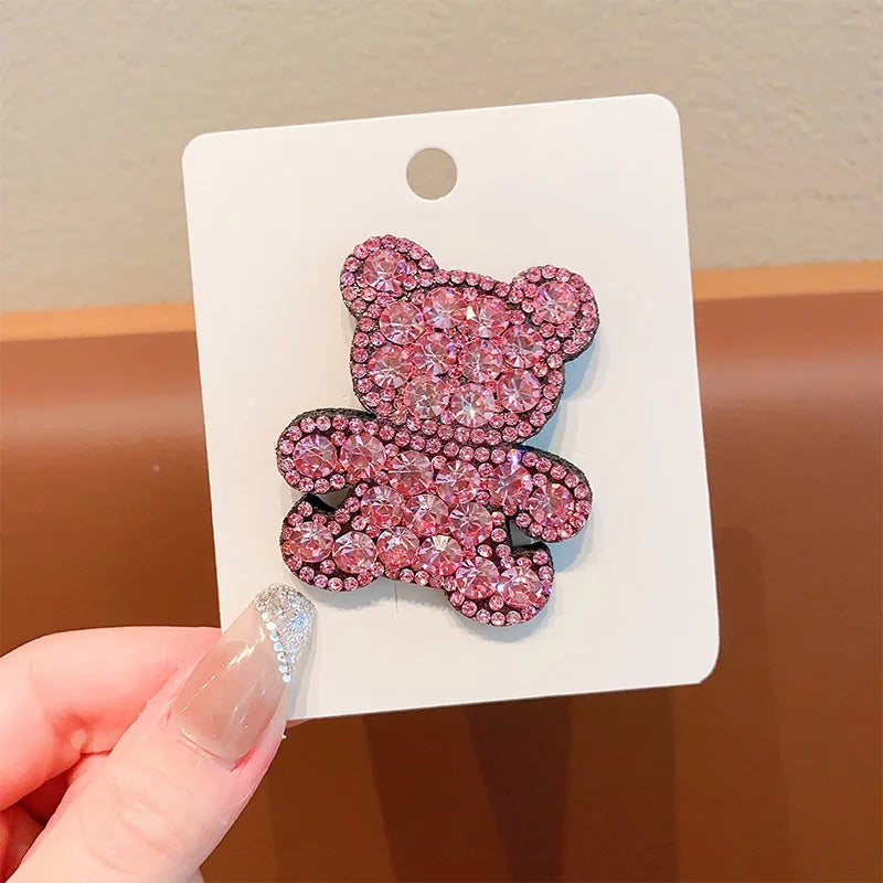 1 Stück Neue Prinzessin Kleiner Bär Mädchen Süße Haarnadeln Kinder Kopfbedeckung Haarspange BB Haarclips Haarschmuck