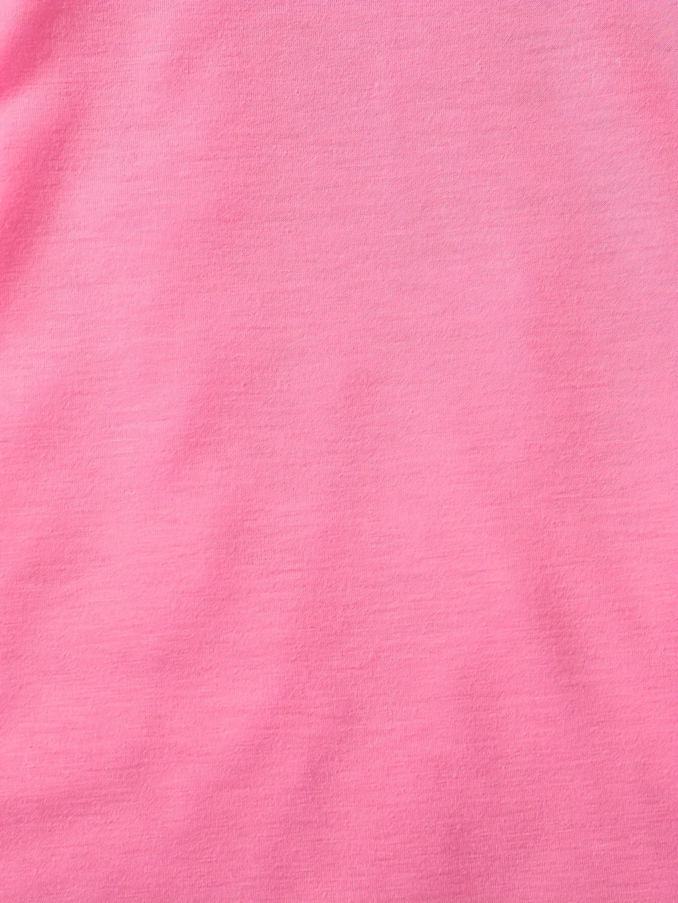 Bonito mono informal de verano para niña con estampado de amor, vestido de mezcla de fibra de poliéster suave, transpirable y elástico.