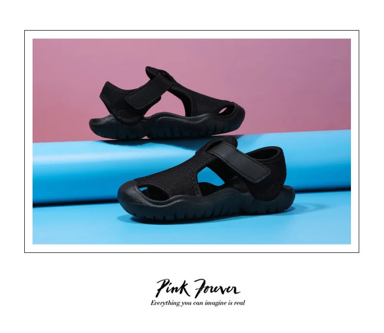 Baby Sports Sandals Brand Fashion Kids Shoes Girls Boys Breathable Anti-slip Beach Toddler Sandal Soft Sole Children Shoes