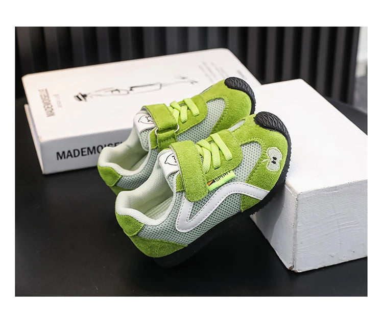 Baby Walking Shoes New Style Girls Retro Style Soft Sole Non Slip Casual Shoes Boys Breathable Versatile Forrest Gump Shoes