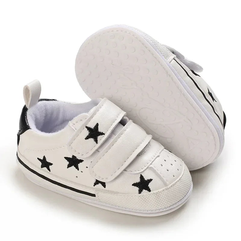 Zapatos de bebé de 0 a 1 año, suela de goma, para primavera y otoño, para niños y niñas, zapatillas de ocio para bebés que empiezan a caminar