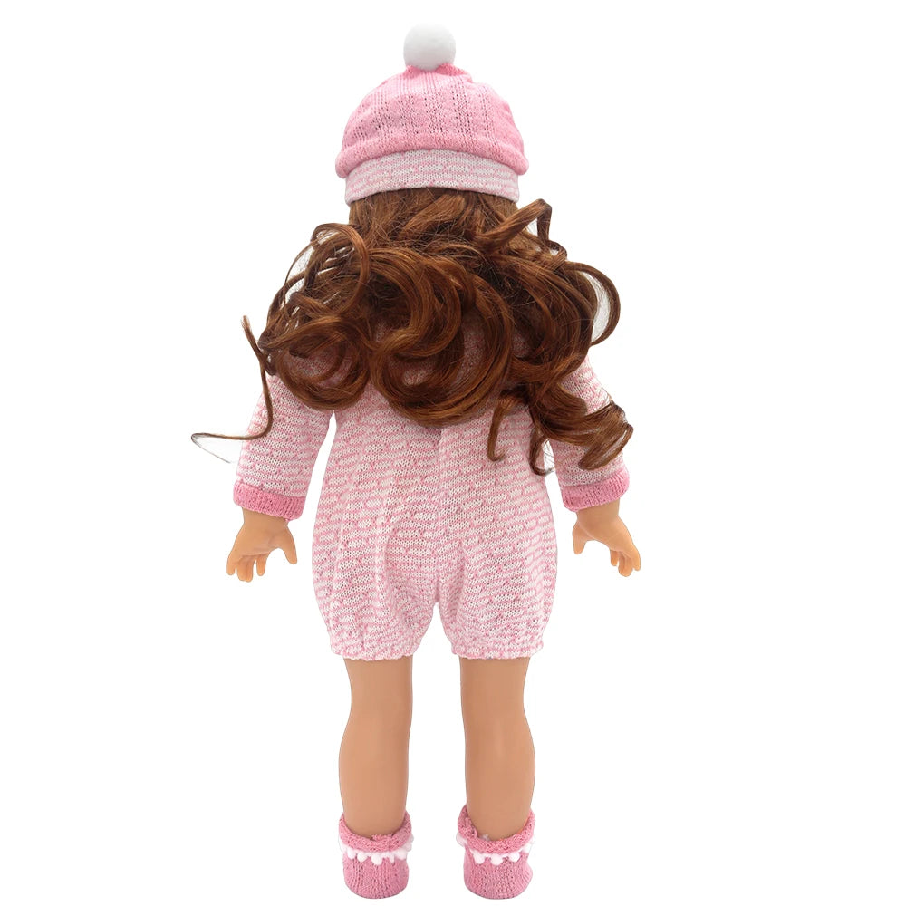 Baby Born Doll Outfits For 13-18 Inch Newborn Doll Cute Jumpers Rompers Suit+Shoes Doll Accessories Festival Birthday Gift