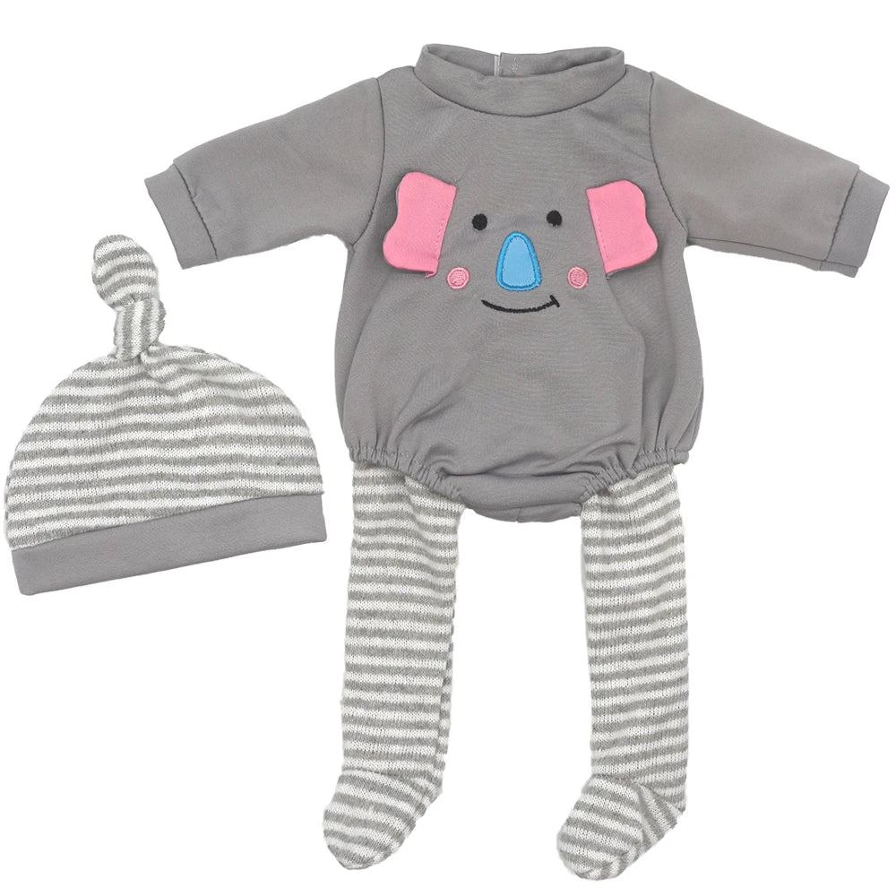 Baby Born Doll Outfits For 13-18 Inch Newborn Doll Cute Jumpers Rompers Suit+Shoes Doll Accessories Festival Birthday Gift