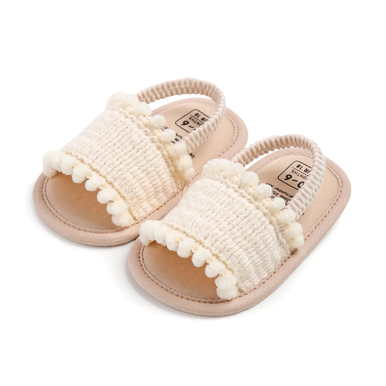 Baby girl sandals, summer shoes, outdoor first step for toddlers to learn to walk summer shoes for babies aged 0-18 months