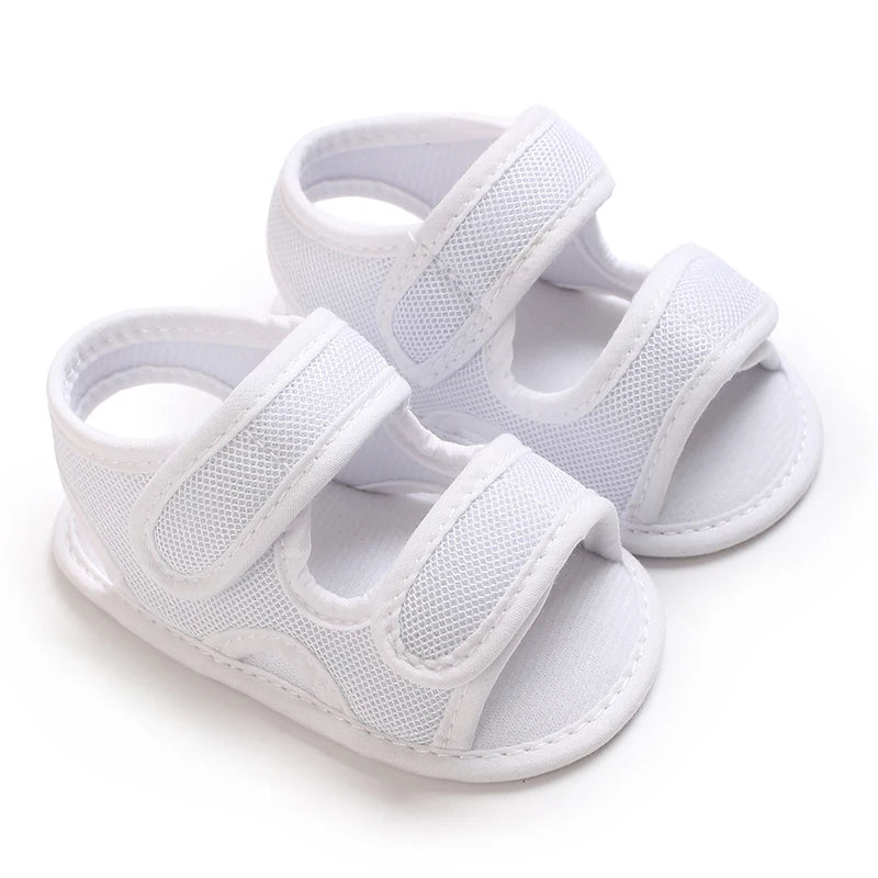 0-18M Baby Walking Sandals - Breathable Anti-Slip Soft Sole Shoes for Newborn Boys & Girls, Summer Infant First Walkers