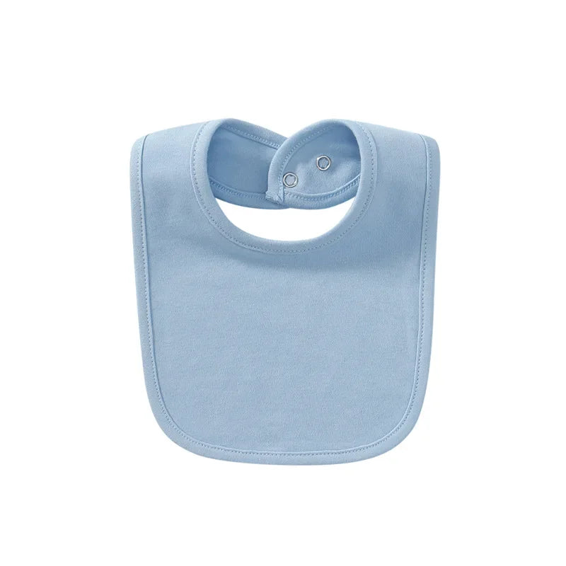 Baby Bibs Saliva Towel Stuff for Babies Solid Color Cotton Bib Boys Girls Burp Cloths Newborn Care Necessity Accessories Soft