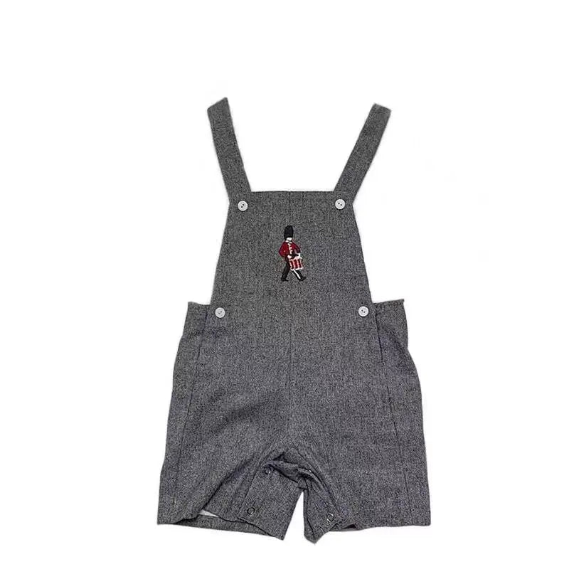 Winter New Baby Eid Clothes Baby Knitwear Newborn Embroidered Strappy Pants Set Boutique Kids Clothing birthday Spanish Boys
