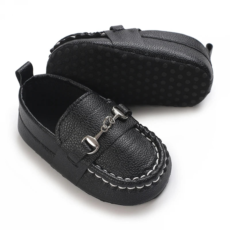 Spring and Autumn British Style Loafers For Babies Aged 0-12 Months Comfortable and Non Slip Walking Shoes