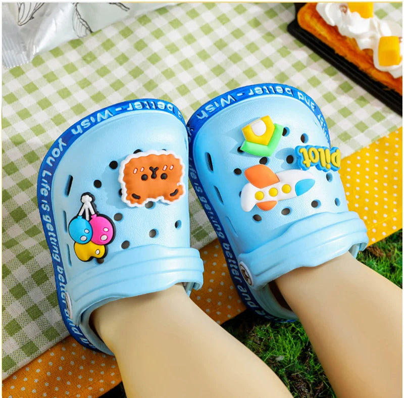 Summer Baby Shoes Sandals Cartoon Design Mules for Girls And Boys Infant Garden Shoes New Products for Children
