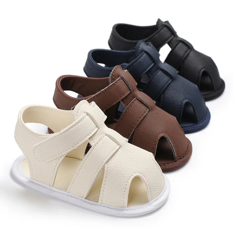 Baby Girl Sandals 0 to 6 12 18 Months 2023 Fashion PU Leather Babies Sandals for Boys Newborn Kids Sandals Summer Children Shoes