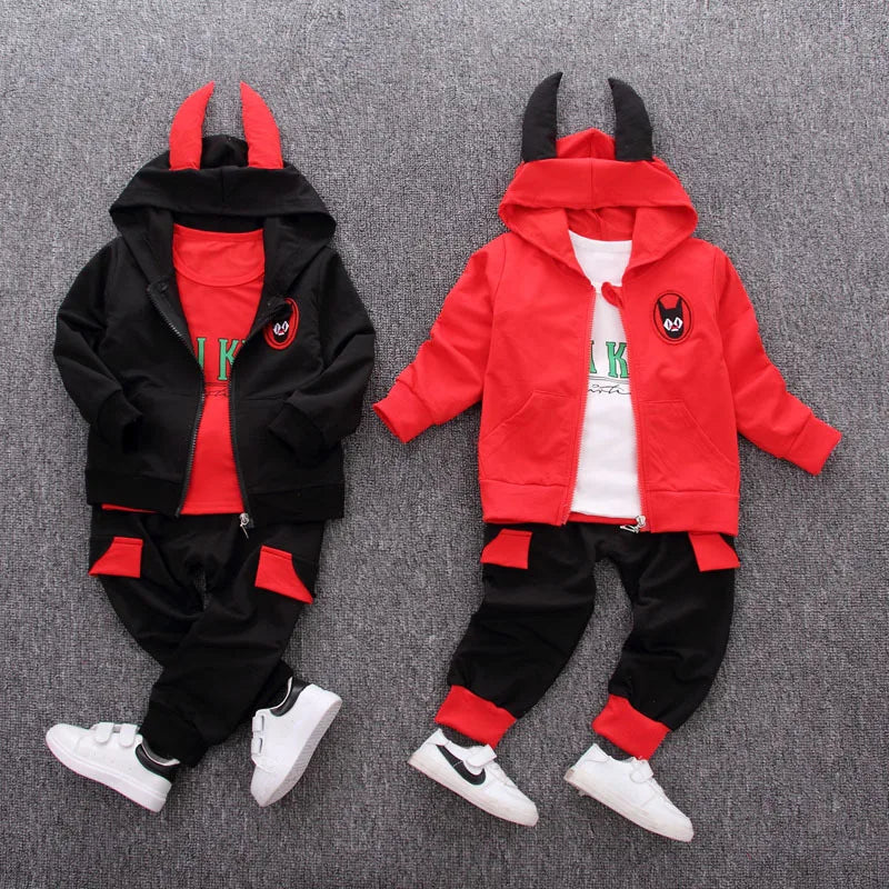 Conjunto de ropa para bebés y niñas pequeñas, primavera, otoño, pana, dibujos animados, conjuntos de ropa para niños, chaquetas con capucha y pantalones, traje para niños de 0 a 5 años