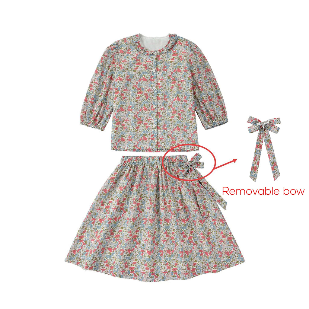 AP Chelsea Bloom Collection  SS26 Floral Smocking Dress Baby Girls Overalls Set Brothers Sisters Family Matching Embroidery Knit