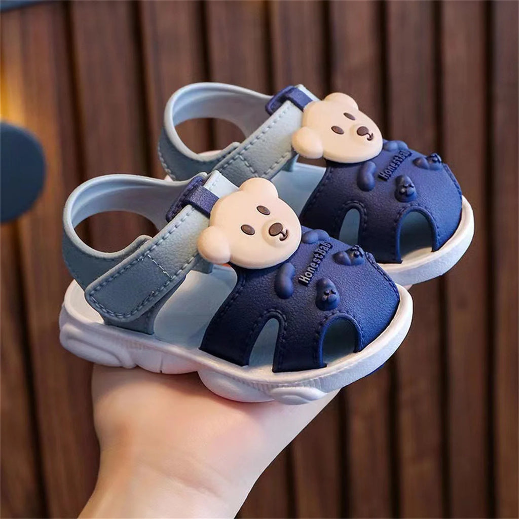 2025 Baby Sandals Summer Headed Vulnerable Shoes Breathable Sandals Baby 0-1-2-3 Years Old Non slip Soft Sole Walking Shoes