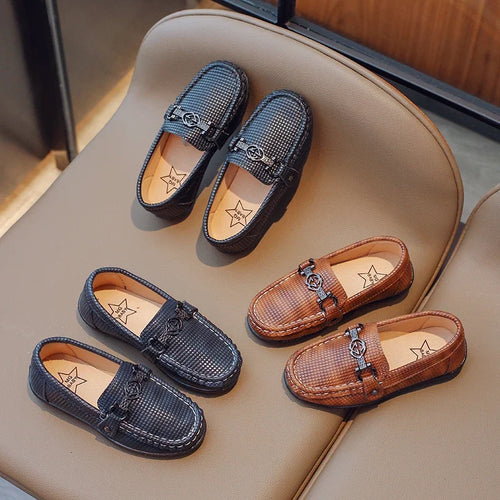 Leather Shoes Kids Loafers Casual for Boy Kid Shoe for Girl Soft Soled Shoes Leather Shoe for Kid Girls