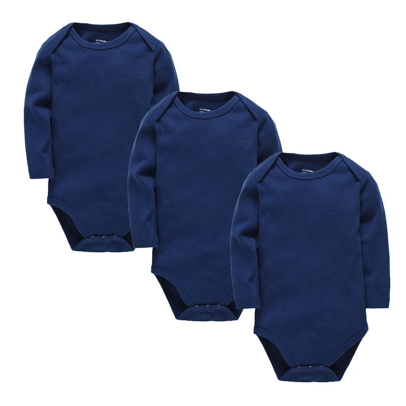 1/3/4/6 Pcs KAVKAS Baby Clothing Rompers Boys 100% Cotton Plain Bodysuit Girls Blank Muslin Jumpsuit 0-24 Months