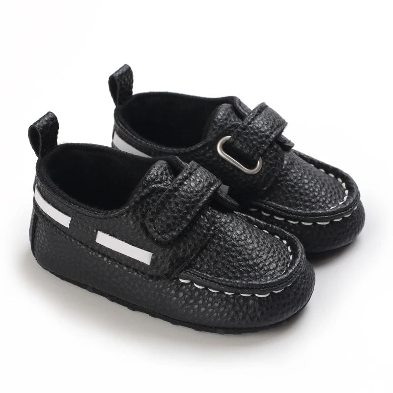 Baby Boy Vintage Leather Shoes 0-18M Multicolor Cuff First Walker Soft Sole Comfortable Spring Autumn Newborn