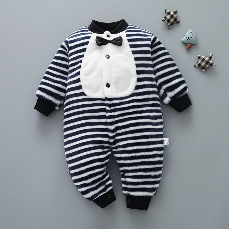 Ropa de Primavera Invierno para Bebé Recién Nacido Chaqueta Infantil para Niñas Mono para Niños Pelele de Franela Suave para Bebé Ropa de Bebé 0-18 Meses