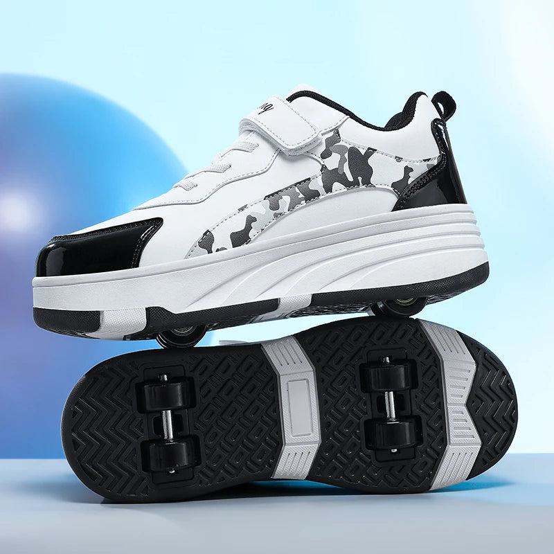Rollschuh Schuhe Kinder Sneaker mit Rollen Kinder Rollschuhe Mode Outdoor Sportschuhe Mädchen Jungen Geschenke für Kinder
