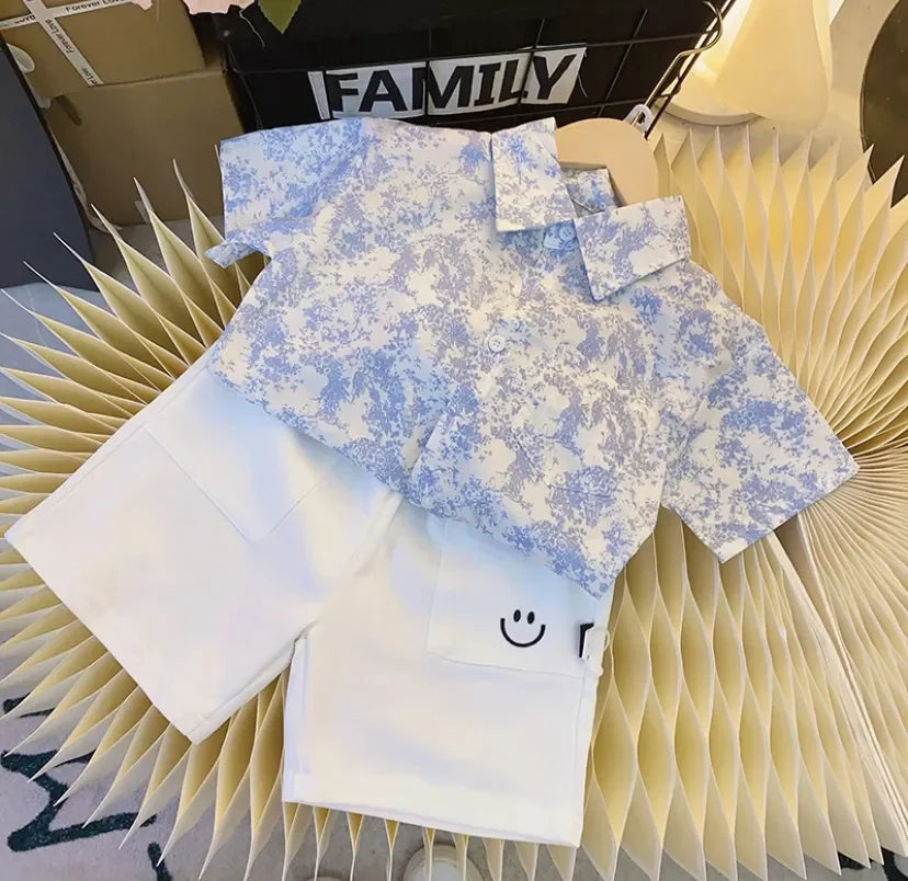 Family Matching Clothes Spring Summer Dress Mother Daughter Sleeveless Cotton Dress Father Son Shirt Baby Girl Cute Bow Dress