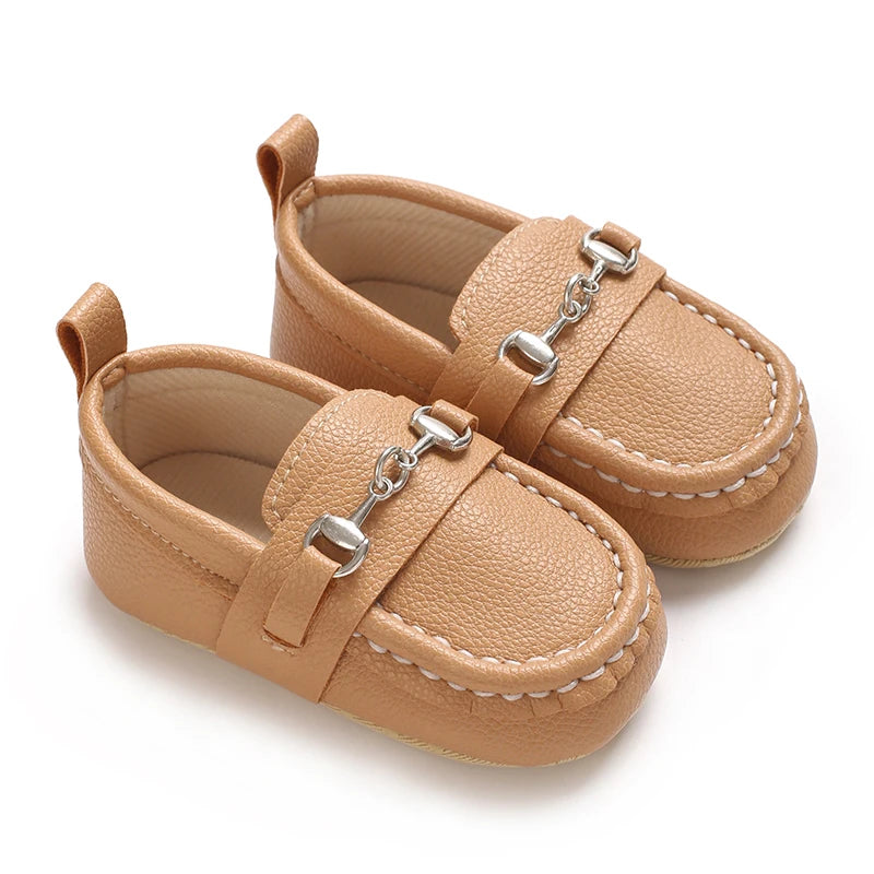 Baby Boy Vintage Leather Shoes 0-18M Multicolor Cuff First Walker Soft Sole Comfortable Spring Autumn Newborn