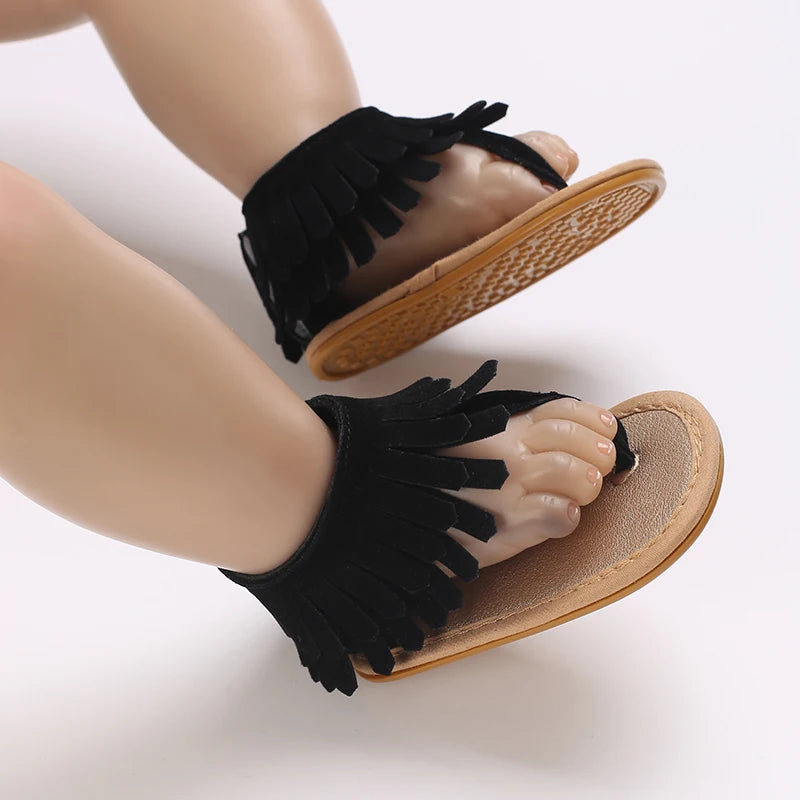 0-18M Baby Walking Sandals - Breathable Anti-Slip Soft Sole Shoes for Newborn Boys & Girls, Summer Infant First Walkers