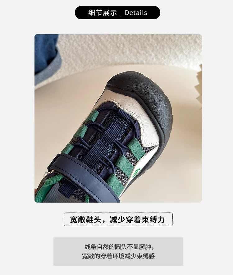 Baby Girls Boys Sandals Summer Infant Toddler Shoes Genuine Leather Soft-soled School Kids Casual Shoes Children Beach Sandals