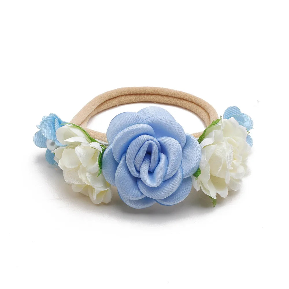 1/3pcs Baby Headbands for girls Kids Cute Flower Headwear Nylon Soft Elastic Hair Band Gifts Toddler Headband Hair Accessories