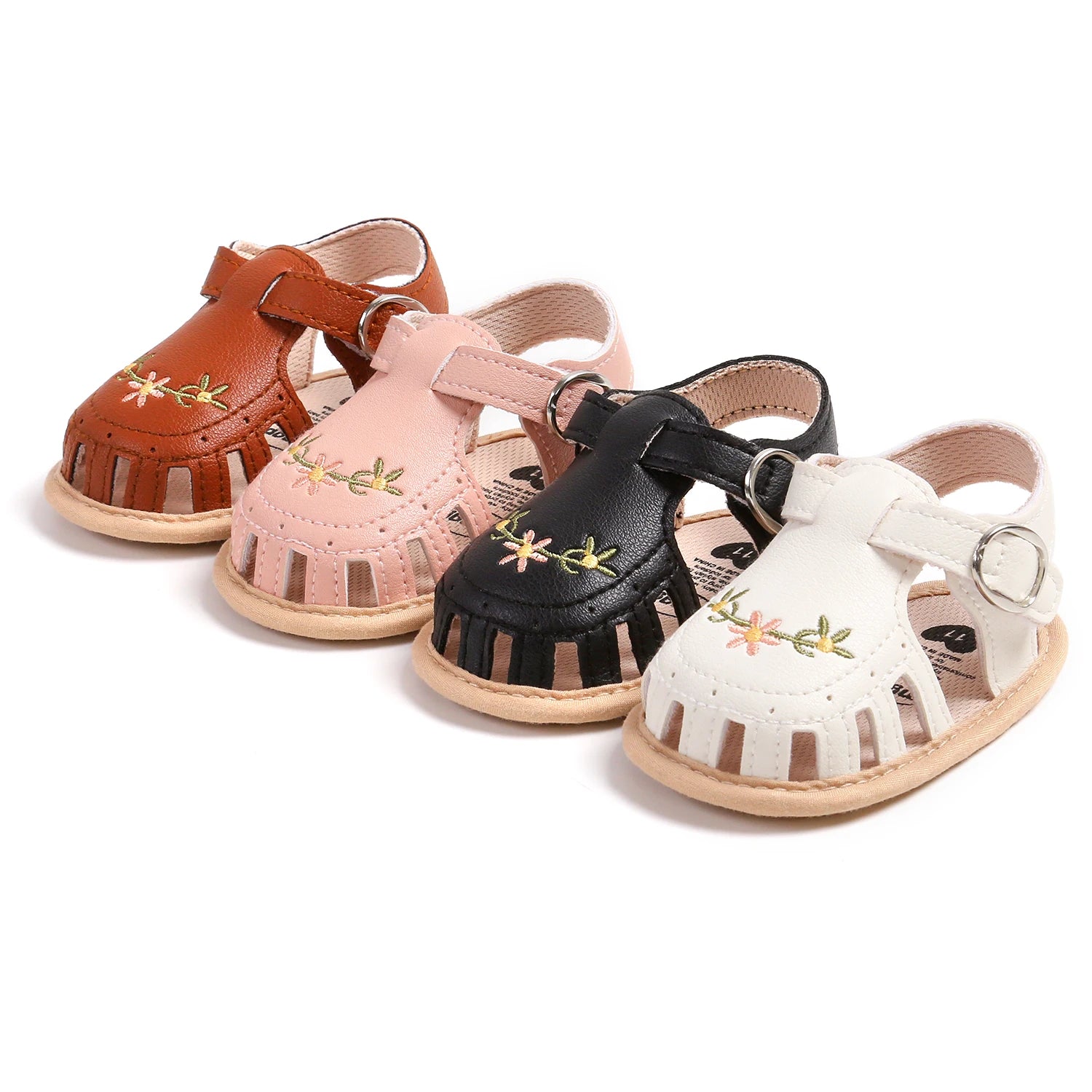 Baby summer sandals non-slip soles, soft flat shoes for infants, suitable for indoor and outdoor learning to walk shoes.