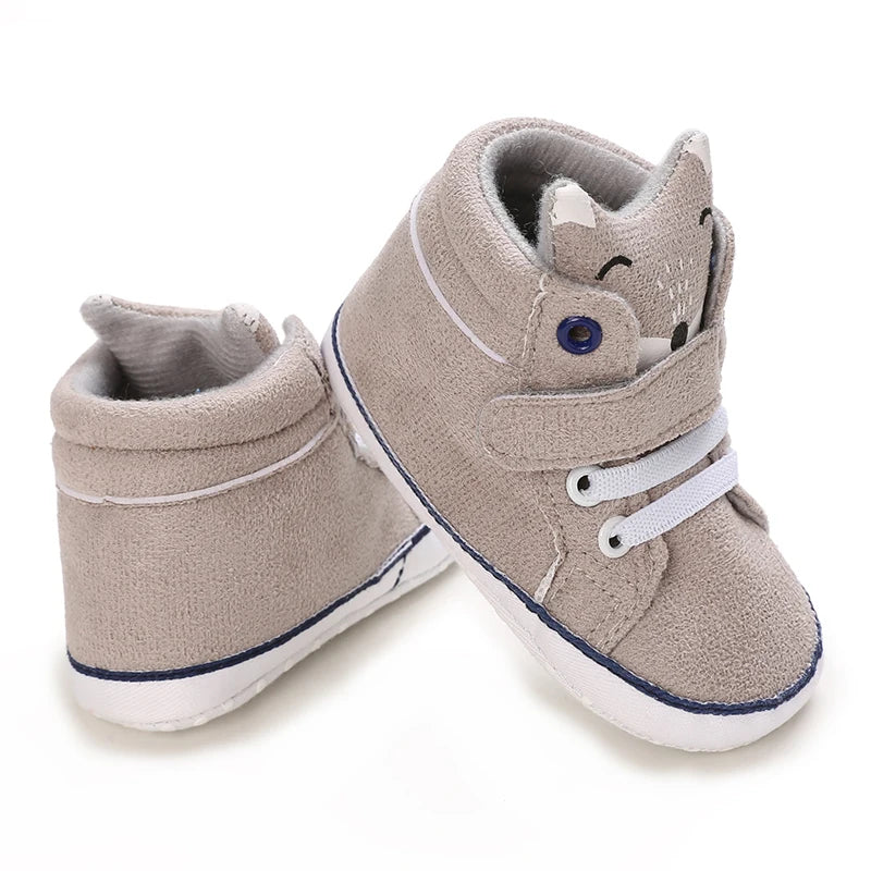Cartoon Baby Sneakers Baby Boys Girls Canvas Shoes Non-slip Non-slip soft sole Comfortable Soft Unisex Baby Shoes 0-18M
