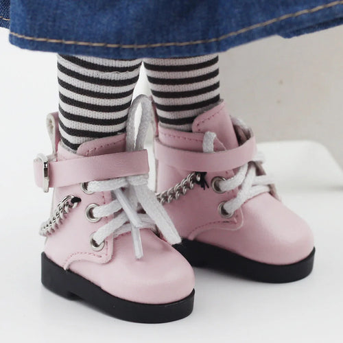 For Labubu Little Leather Shoes Suitable For Cotton Dolls Chain Shoes Dolls Accessories DIY Doll Toys