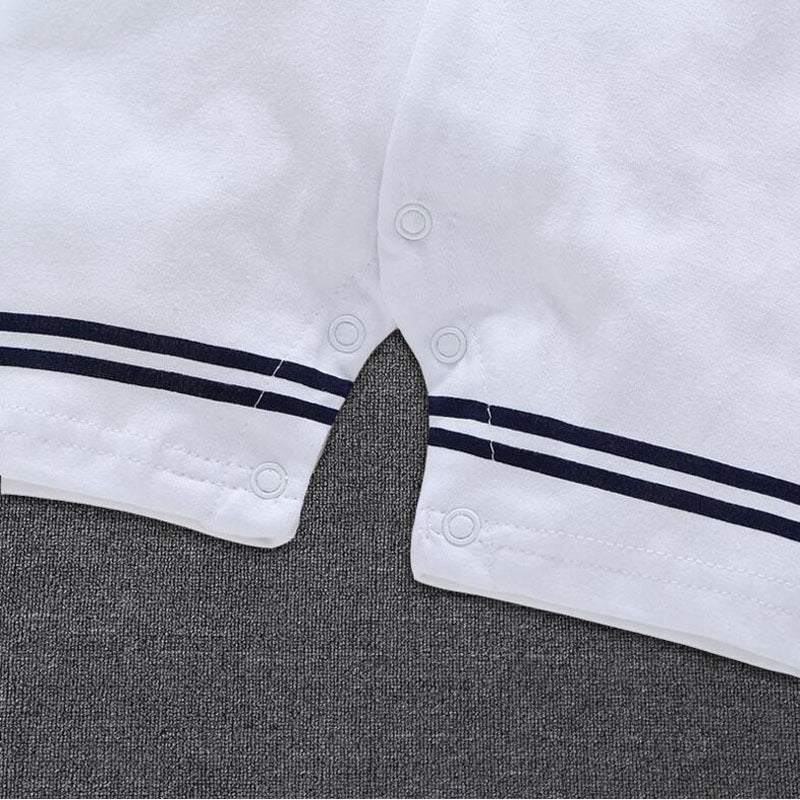 Ropa de bebé recién nacido, mono de marinero azul marino, mameluco de manga corta, mono, disfraces, ropa de verano, ropa de bebé recién nacido