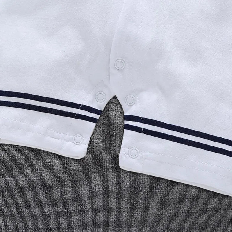 Ropa de bebé recién nacido, mono de marinero azul marino, mameluco de manga corta, mono, disfraces, ropa de verano, ropa de bebé recién nacido